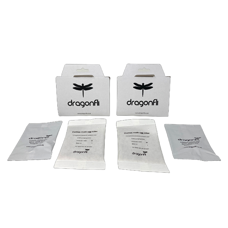 Clothes Moth Killer Mixed Bundle: 2 Trichogramma Sachets & 2 Pheromone -  Dragonfli