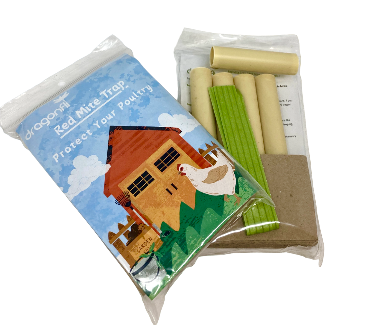 Red Mite Trap / Red Mite Detection System - Protect Birds & Poultry (Pack of 5)