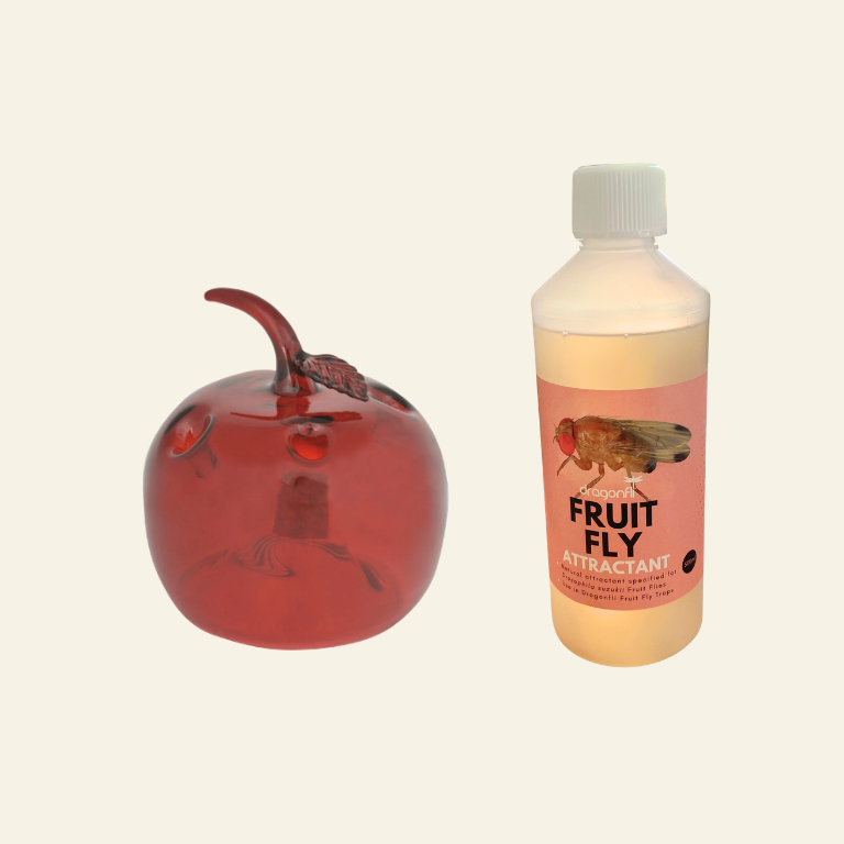 Apple Shaped Fruit Fly Traps (Supplied With Attractant) - For Indoor Use