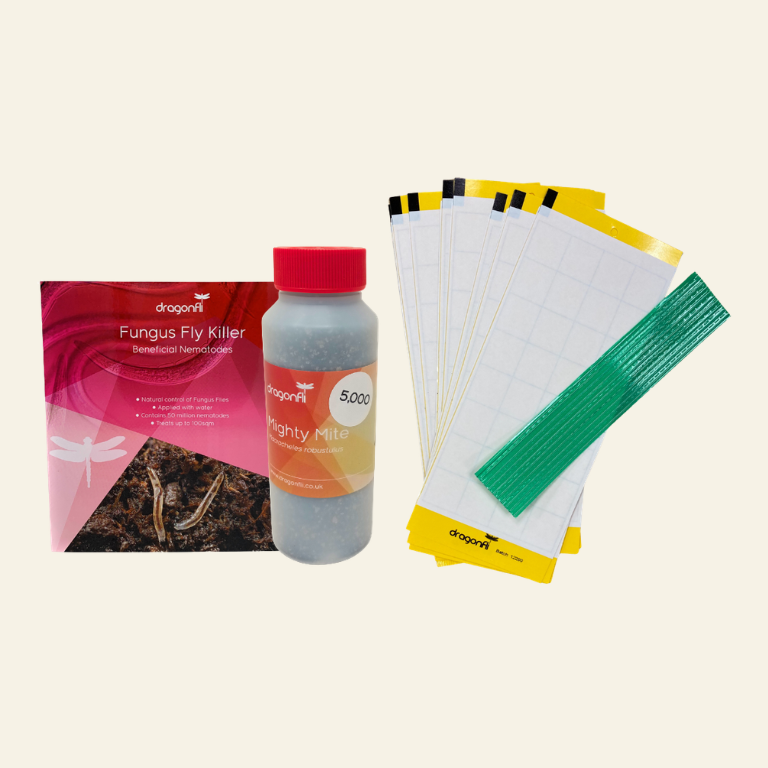 NEW: Fungus Fly Killer Bundle: Nematodes, Predatory Mites & Sticky Traps