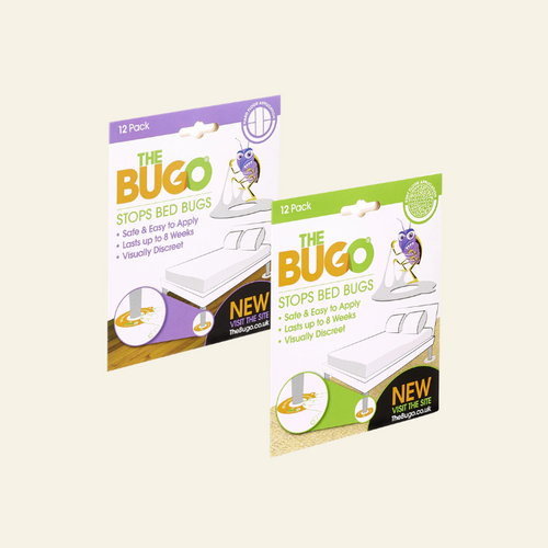 The Bugo - Bed Bug Sticky Rings - Place Around Bed Legs & Catch Bed Bugs (Pack of 12)