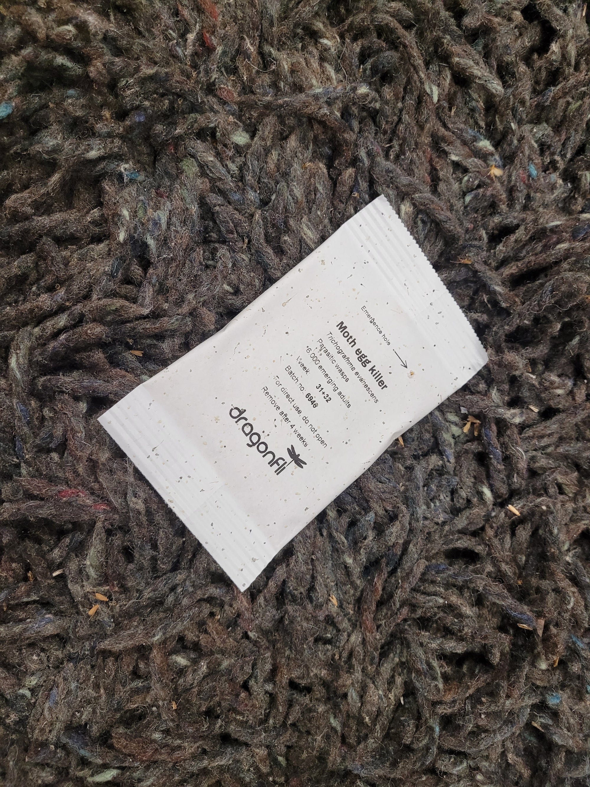 Clothes Moth Egg Killer Sachet (Trichogramma Parasitic Wasps, As Seen On TV!) - Ready To Use, Simply Place In Wardrobes & Other Infestation Hotspots