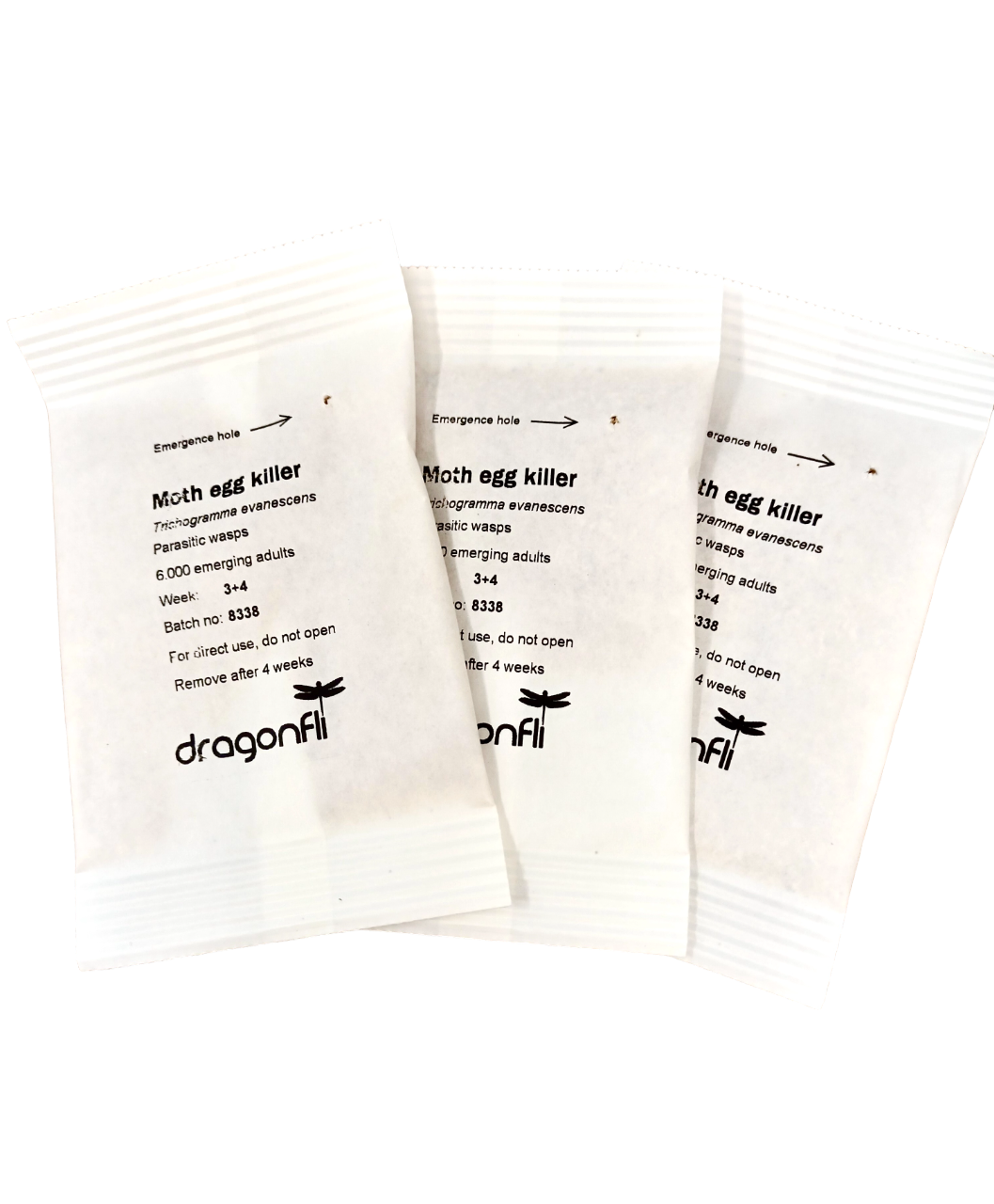 Clothes Moth Egg Killer Sachet (Trichogramma Parasitic Wasps, As Seen On TV!) - Ready To Use, Simply Place In Wardrobes & Other Infestation Hotspots