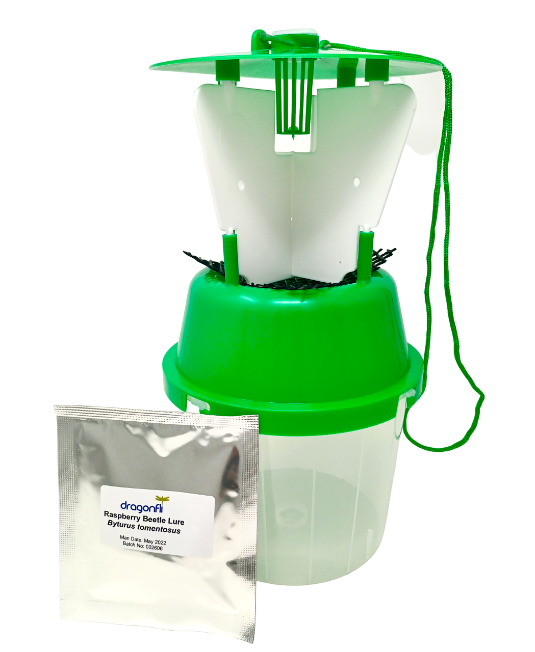 Raspberry Beetle Trap Including Attractant Lure