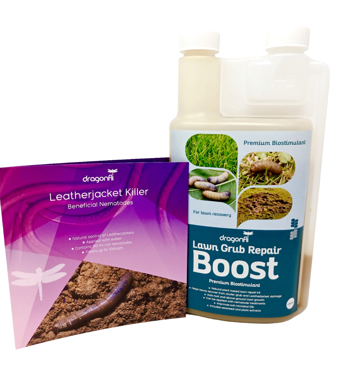 Leatherjacket Control & Recovery Bundle: Leatherjacket Killer Nematodes + Lawn Grub Repair Boost
