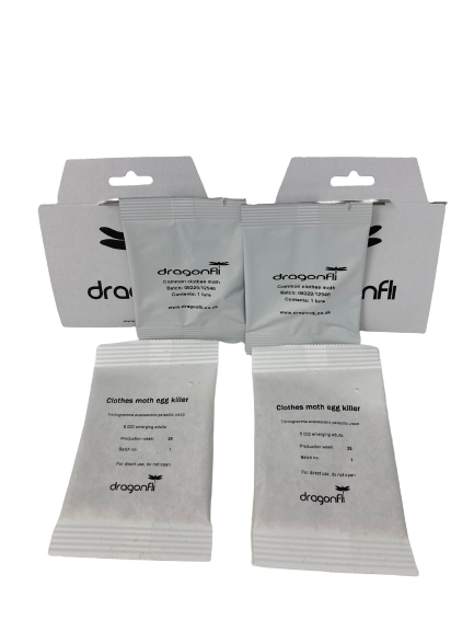 Clothes Moth Killer Mixed Bundle: 2 Trichogramma Sachets (As Seen On TV!) & 2 Pheromone Traps