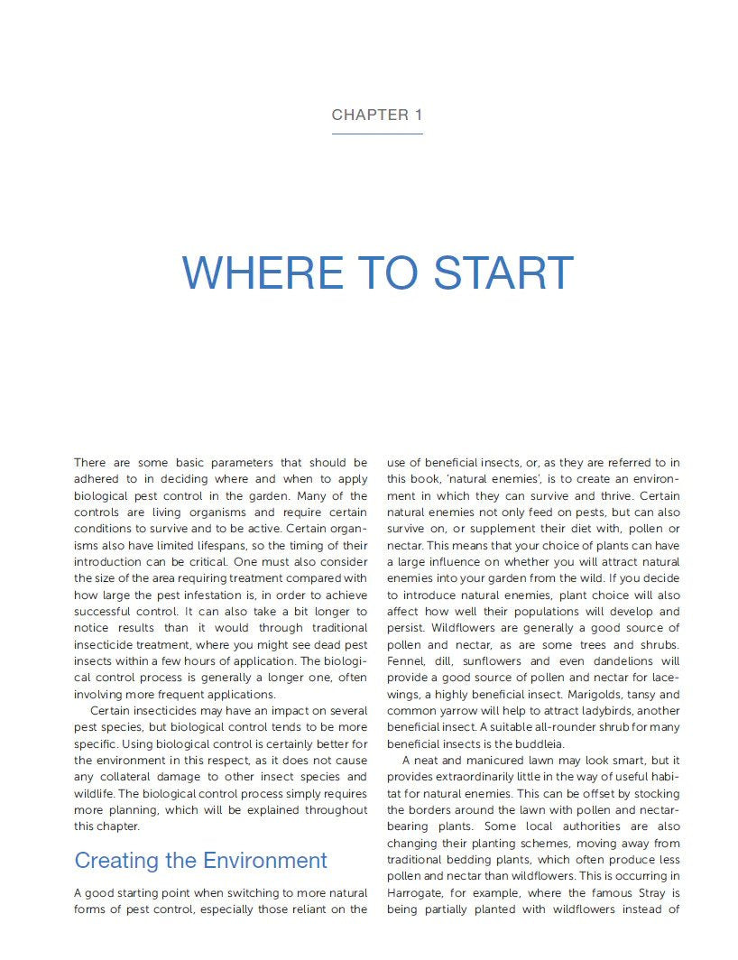 A Gardener's Guide To Biological Pest Control - Using Natural Predators In The Garden Book